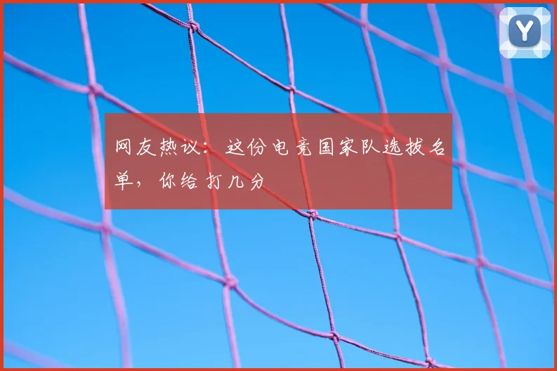 网友热议：这份电竞国家队选拔名单，你给打几分