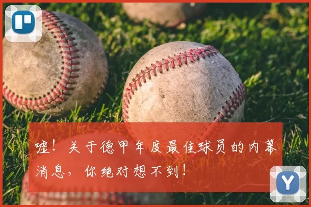 嘘!关于德甲年度最佳球员的内幕消息,你绝对想不到!